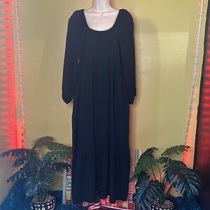 NWT Universal Thread Long Sleeve Maxi Dress with Side Slit Pockets